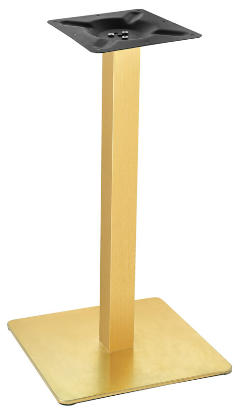 Pie de mesa oro - pata cuadrada