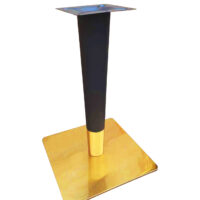 Pie oro/negro cónico - una pata